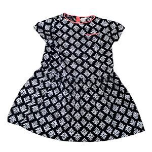 Crewcuts  Girl's Fine Ribbed Corduroy Black And White Dress Size 4